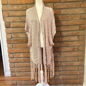 NWT crochet duster